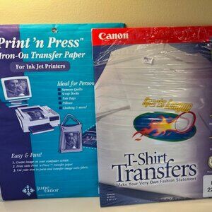 T-Shirt Transfers by Canon and June Taylor, 14 pages total
